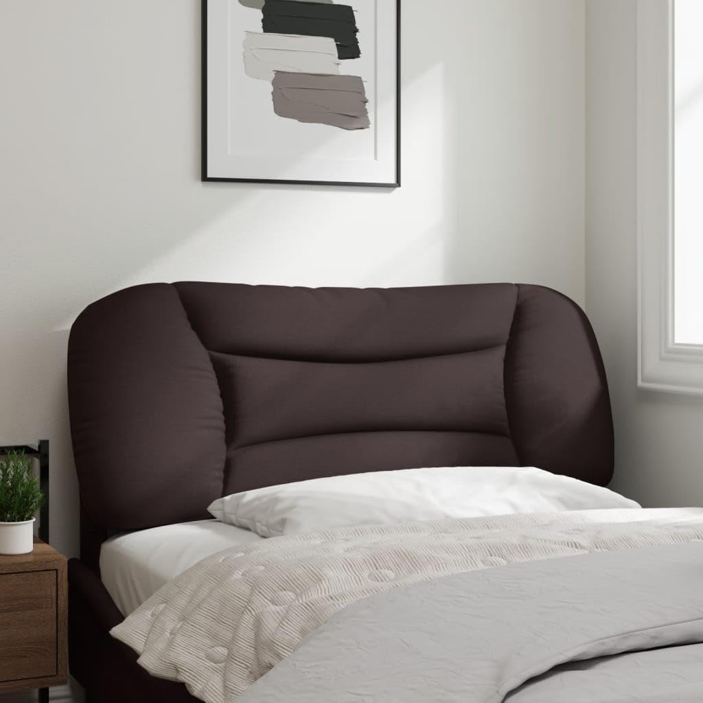 Hvar poduszka pod zagłówek, ciemnobrązowa, 100 cm, materiał do montażu na ścianie, wyściełany, miękkie oparcie do łóżka, sypialni, trwała tkanina poliestrowa