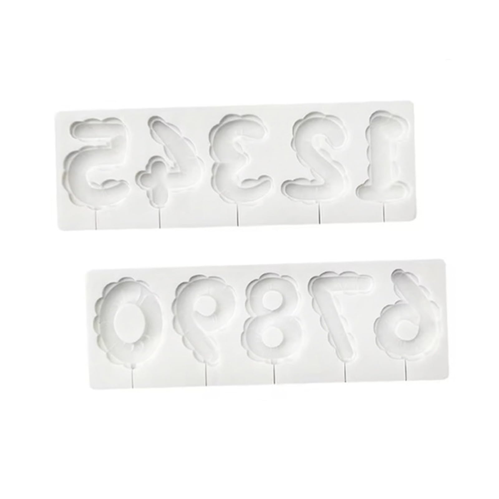 BOGEEL Balloon Numbers Silicone Molds Baking Tool Mousses Cake Decorating Molds for Making Chocolate, Candy, Candle, Soap