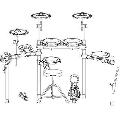 Tostar Electronic Drum Kit, TED-50P