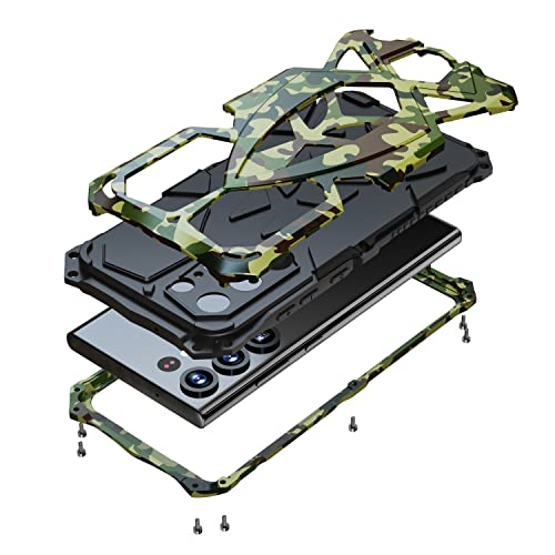 Lunivop for Samsung Galaxy S25 Ultra Case 6.9'' Metal Hard Phone Case Cover para Screw with Camera Protection Heavy Duty metalicas Military Grade Cases Camouflage by Lunivop - Used condition - CA$5.19