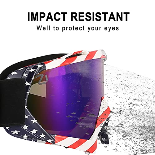 Image of Dirt Bike Goggles Motorcycle ATV Glass Riding Four Wheeler Offroad Mx Racing Helmet Goggles