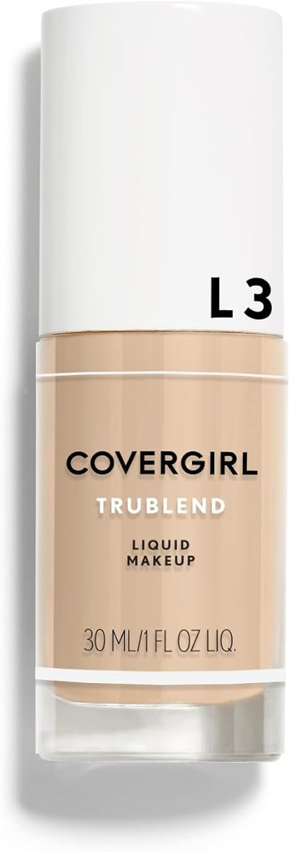 Base líquida COVERGIRL Trublend sin aceite, ligera, acabado húmedo, 1 fl oz, se mezcla perfectamente, no obstruye los poros