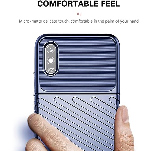 Image of Amazon Brand - Solimo Shockproof Mobile Cover Compatible with Mi Redmi 9A 4G / 9A Sport 4G / 9i 4G / 9i Sport 4G (360 Degree Protection | Protective Design | Anti-Scratch Tough Slim TPU Case), Blue