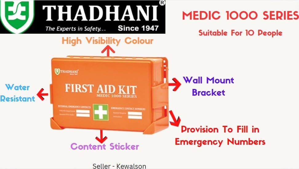 Thadhani MEDIC 1000 Series High Visibility First Aid Kit | ANSI