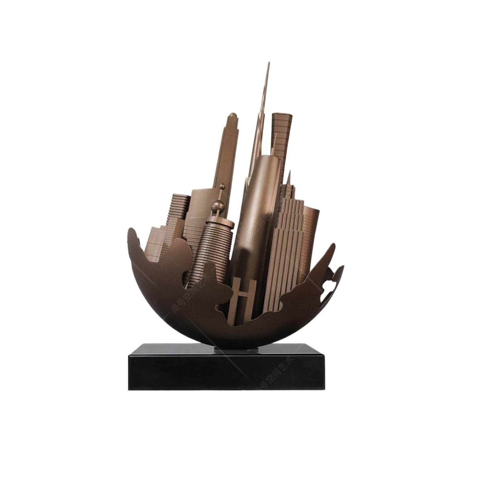 AILIUXIAOYAN Home Hecor Modern Creative Metal Ornaments Study Entryway Stainless Steel Abstract Decorative Crafts