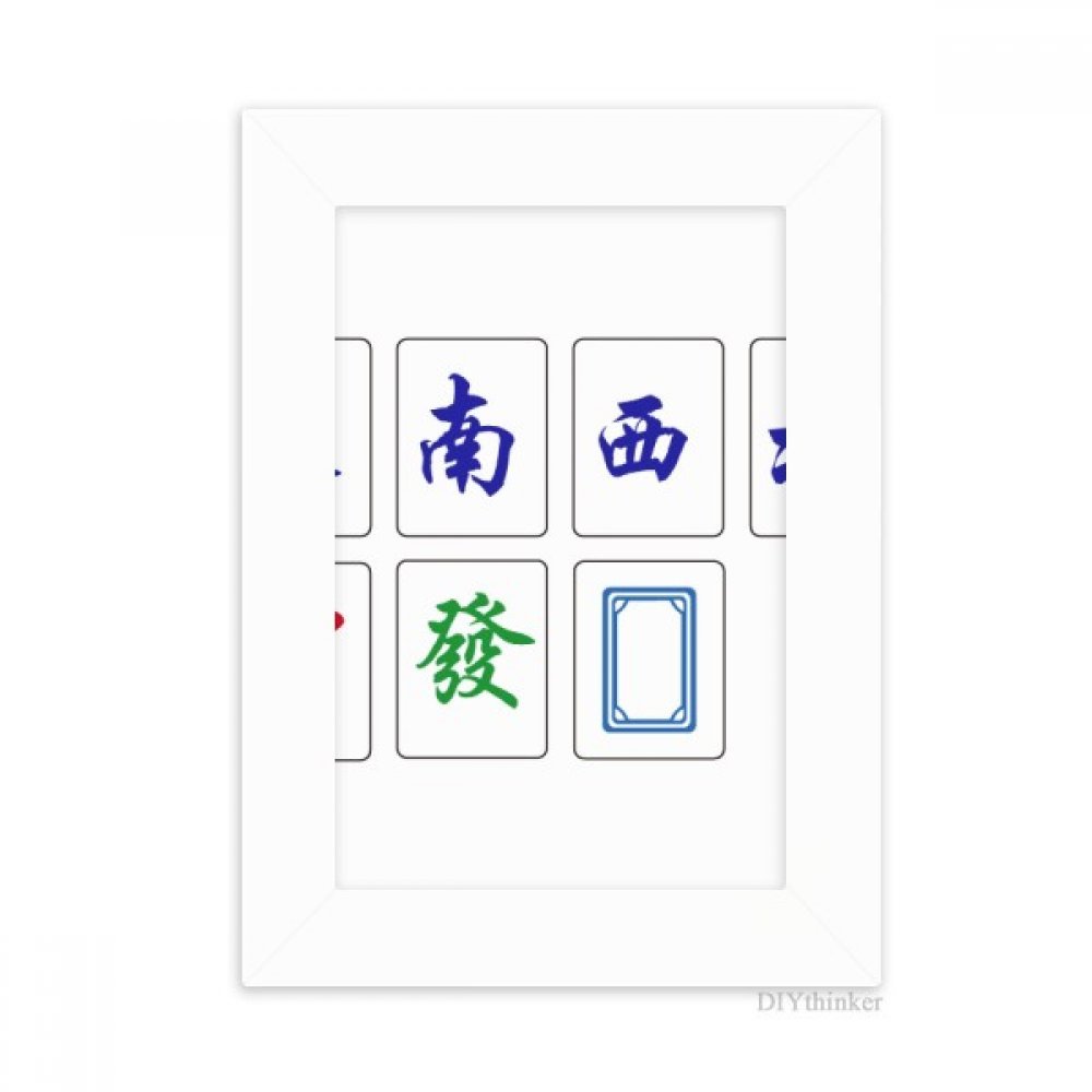 Cadre photo Mahjong blanc art pour valoriser vos souvenirs de voyage