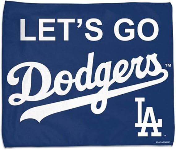 WinCraft Los Angeles Dodgers Let's GO Dodgers Rally Towel 15x18 - Full Color
