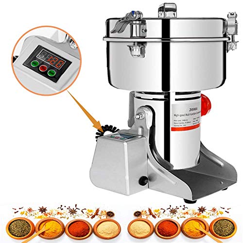 Marada 350gram Electric Grain Mills 110V Pulverizer Grinder Powder LED Digital Stainless Steel