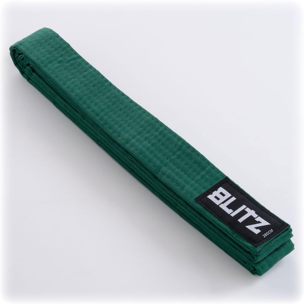 Blitz Plain Coloured Lightweight Belt - Green - 320cm