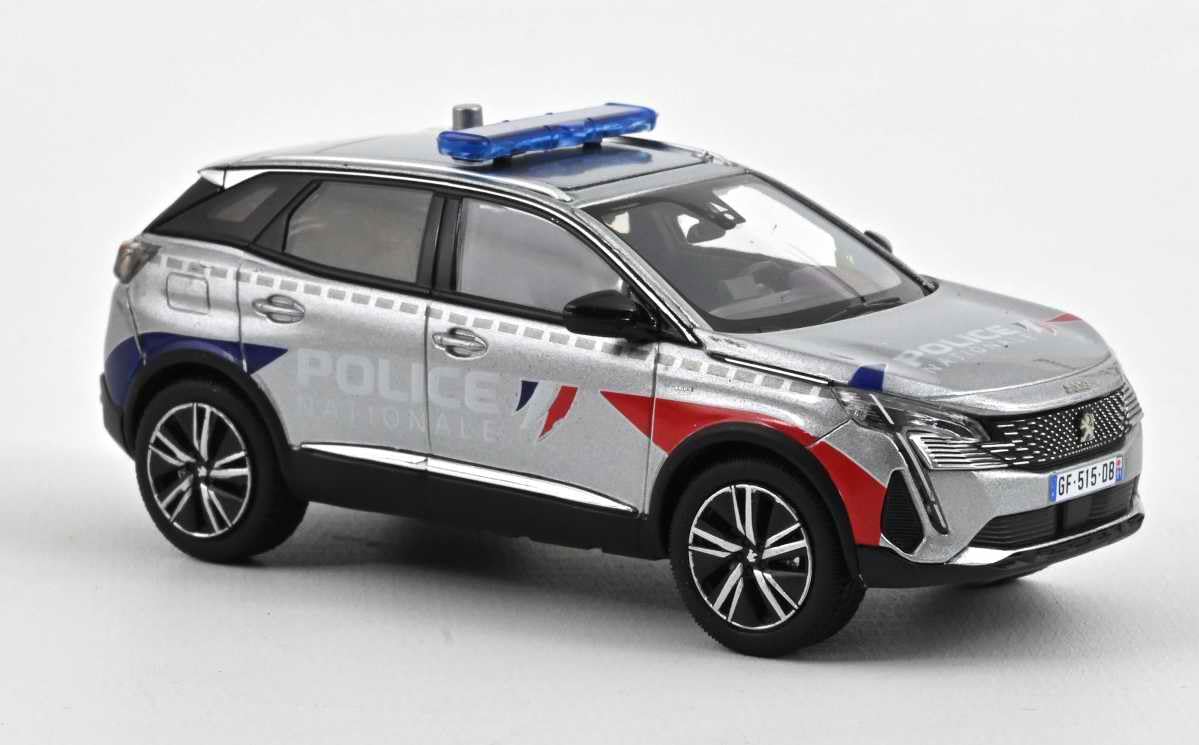 NOREV Voiture de Collection Compatible avec Peugeot 3008 Police Nationale 2023 1/43 en Métal PEUGEOT3008