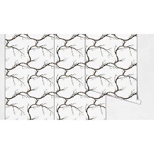 Papier peint branches d'arbre en latex de haute qualité 250x104 cm - 5