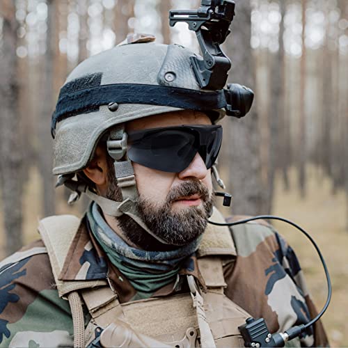 Yzpacc Shooting Glasses Protective Eyewear Airsoft Goggle with 3 Interchangeable Anti Fog Lenses for Men Women Eye Protection for Shooting Range Hunting Safety Unisex with Myopic Eyewear Holder - Image 2