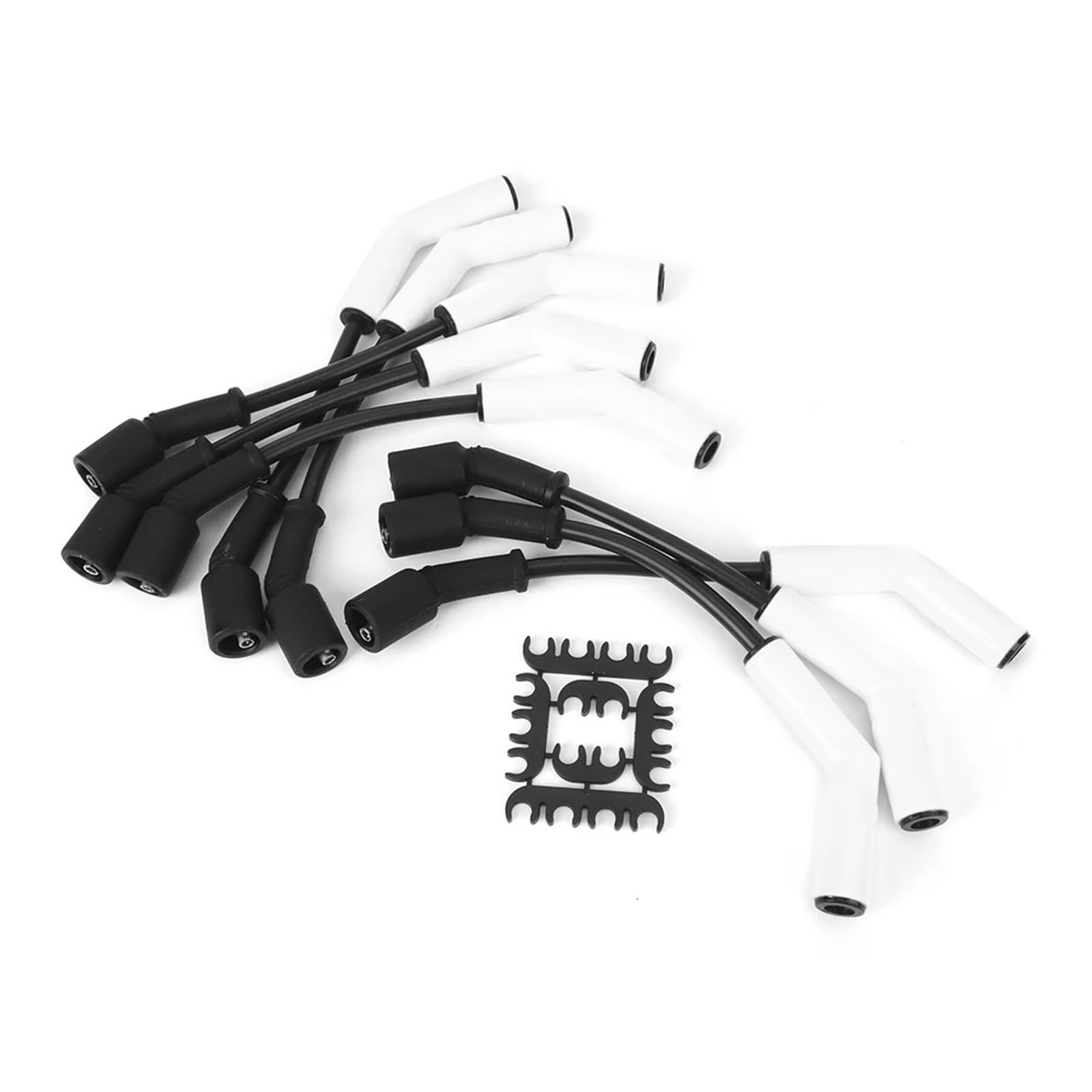 Cable de bujía con Funda cerámica, reemplazo de Cable de Encendido 9070C para Motores LS/LT, Kit de Cable de Encendido, Cable de bujía