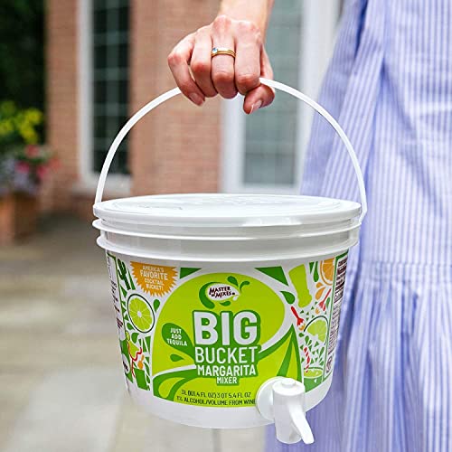 Master of Mixes Margarita Mix, Ready to Use, 96 oz Low-Profile BigBucket, Individually Boxed