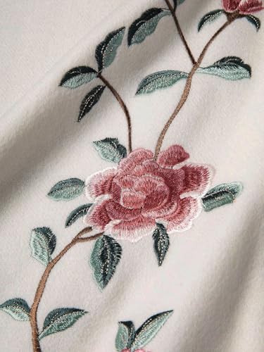 HangErFeng Women Wool Embroidered Long Scarf 12254