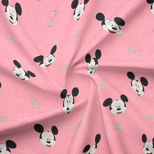 Image of MORADO Glace Cotton AC Comforter /Blanket /Quilt for Single Bed | Soft & Breathable Lightweight AC Quilt | Reversible All Season Bedding Comforter |Size 60x90 Inches,Pink & Micky,Single