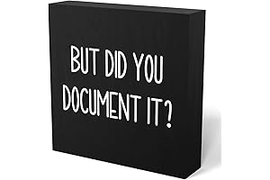 mmiishe Funny Desk Plate Sign - Document It?