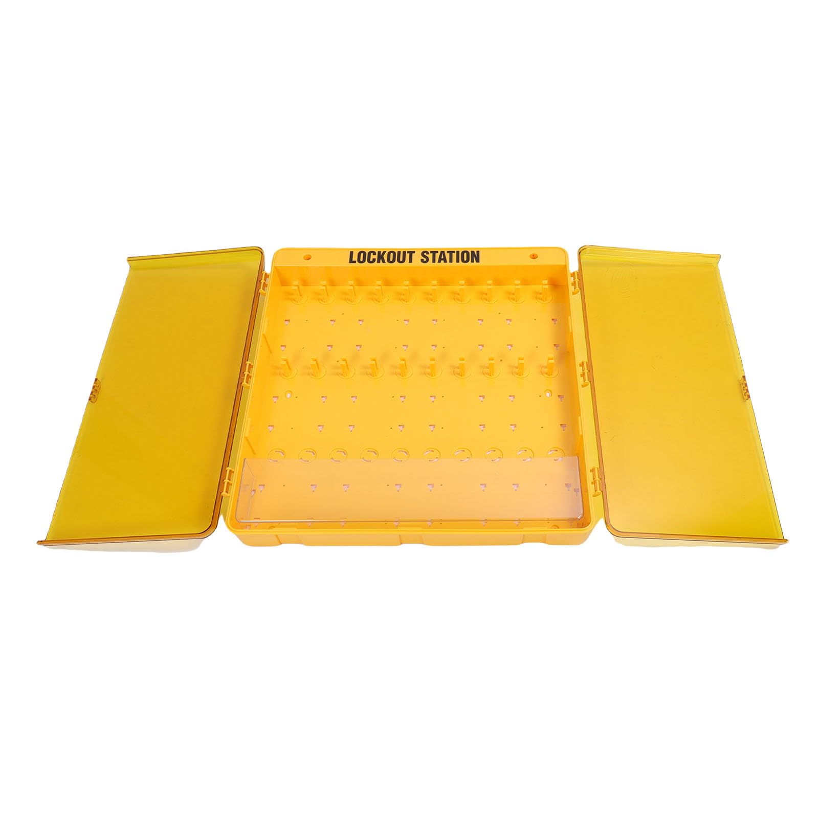 Cryfokt Kit de Estación de Bloqueo y Etiquetado con Candados de Seguridad de Material de PC para Bloqueo Eléctrico, 20 Posiciones Colgantes