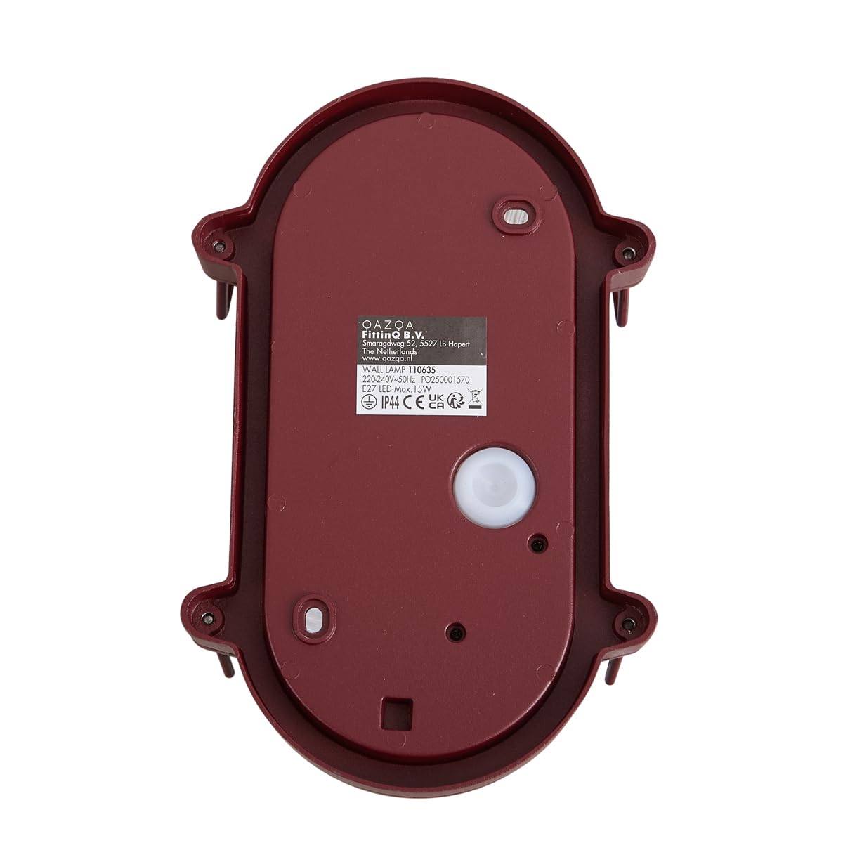 Qazqa industriel applique murale extérieure rouge 25cm Nautica