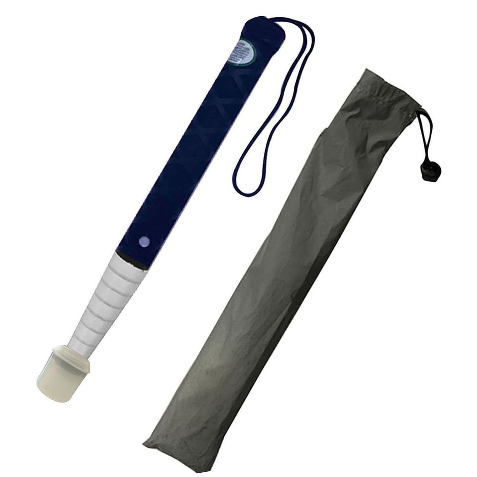 Bastone per ciechi telescopico - Bastone da passeggio pieghevole riflettente per disordini motori e persone non vedenti, include punta opzionale per stampella Marshmallow(A,125cm/49.2in)