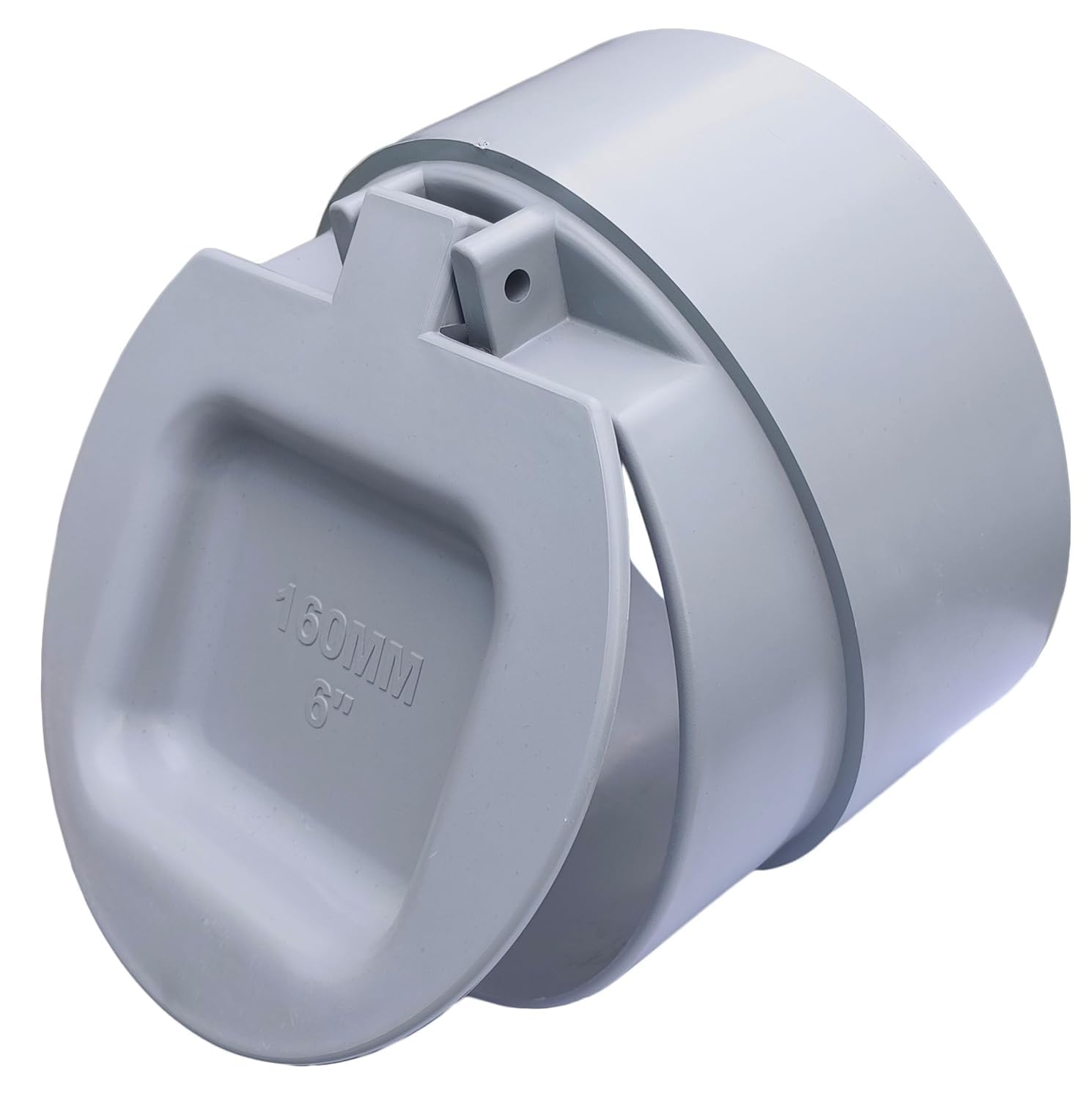 ESEKSAFAR 1pc PVC Pipe 6inch Fittings Drain pipe cap Mosquito Tank Pvc Pipe Flap Gate Valve non Return Valve for outer diameter pipe 160mm/6.3 inch fitting-image-48