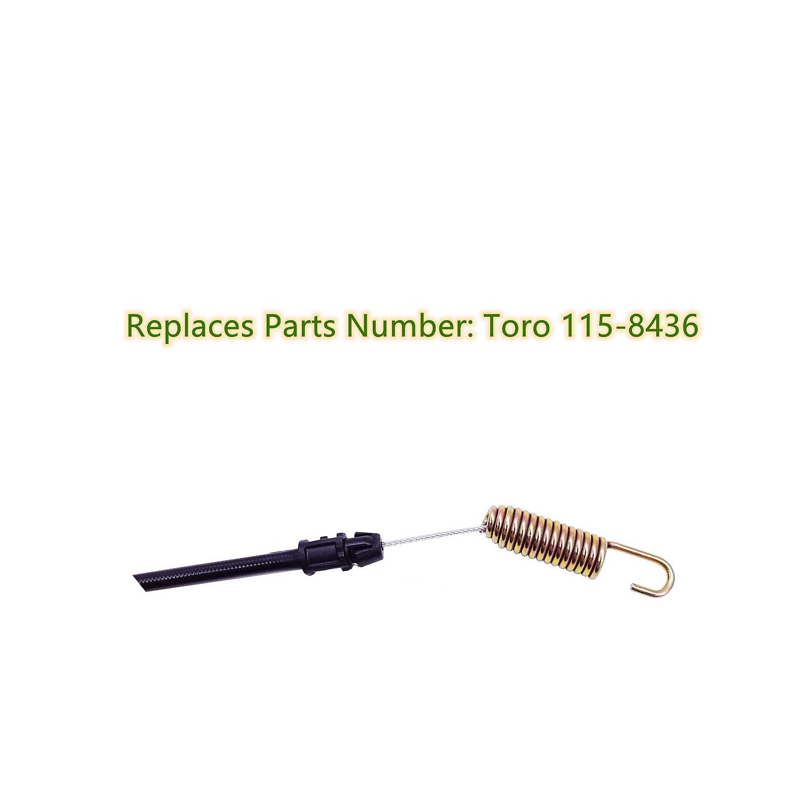 PetMigo Zugkabel 115-8436 Für Toro Rasenmäher – 165 Cm Lang, Mit Feder Und Z-Biegung