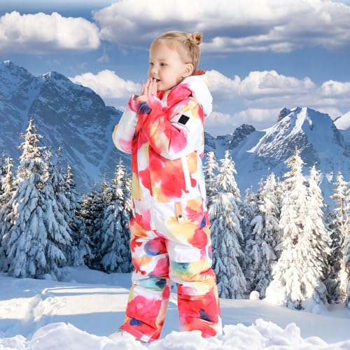GSOU SNOW Ski Suit Kids Snowsuit One Piece Boys Girls Snowboard Suit Ski Jumpsuits Coveralls Waterproof Windproof2