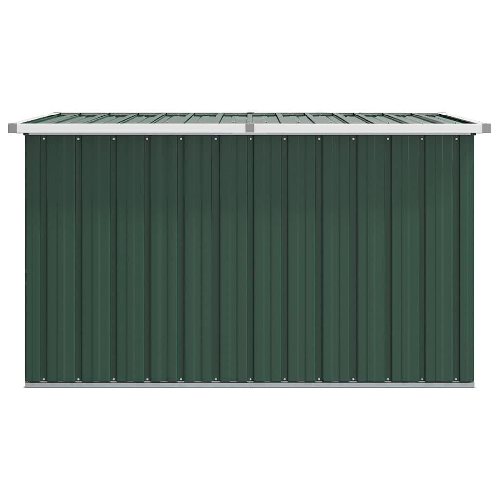 Gartenbox Grün 149x99x93 cm, wetterfeste Aufbewahrungsbox mit großem Stauraum, klappbarer Deckel, vielseitige Garten Truhe für Kissen, Polster, Balkon, Terrasse und Outdoor Nutzung