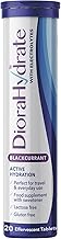 DioraHydrate Hydration Tablets with Electrolytes & Carbohydrates | 20 Blackcurrant Flavour Tablets| Scientifically Formulated for Active Hydration | Food Supplement Compact Tube