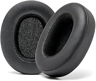 WC Wicked Cushions Extra Thick Earpads for Skullcandy Crusher / Evo / Hesh 3 Headphones & More | Improved Durability & Thickness for Improved Comfort and Noise Isolation | Black
