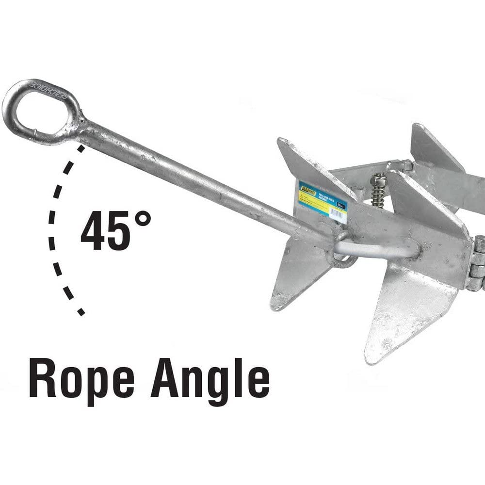 Seachoice Hot-Dipped Galvanized Steel Fold-and-Hold Anchor - Multiple
