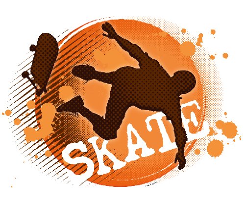 Skater Skateboard Edible Cupcake Toppers Decoration - D218