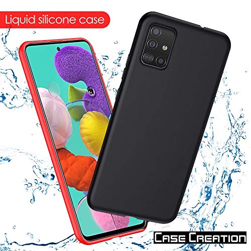 Image of Case Creation Luxurious OG Series for Realme5s Case Cover,Anti-Dirty Slim Case Frosted Matte Cute Candy TPU Raised Bezel (Splash of Color) Back Cover for Realme 5s -Black
