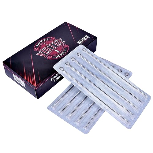 Image of 5RL Virtue Disposable Sterilized Stainless Steel Tattoo Needles for Rotary Tattoo Machine Precise Lining & Detail Work (Pack of 50)