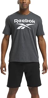 تيشرت عصري بلوجو كبير على الصدر بنمط مكدس للرجال من ريبوك، عبوة من قطعة واحدة