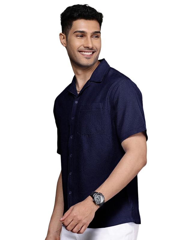 Image of Tee Projekt Fashion Textured Shirts for Men||Regular Fit Casual Shirt for Men||Fancy Shirt