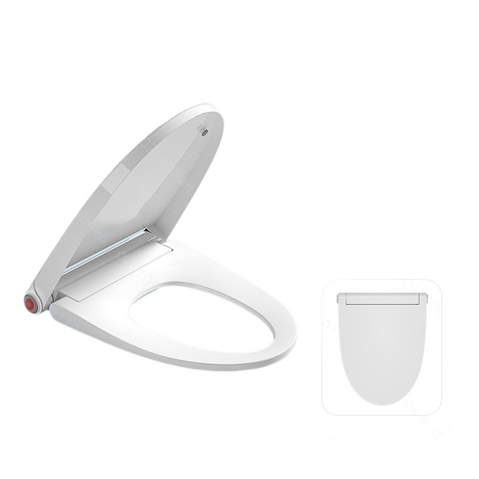 Dxpsxjl Basic-V Elongated Smart Bidet Toilet Seat Heated Instant Warm Water Feminine Wash Air Dryer Self Cleaning Night Light, Seat, Heated, Bidet, Toilet, Smart, Warm, Elongated, Instant