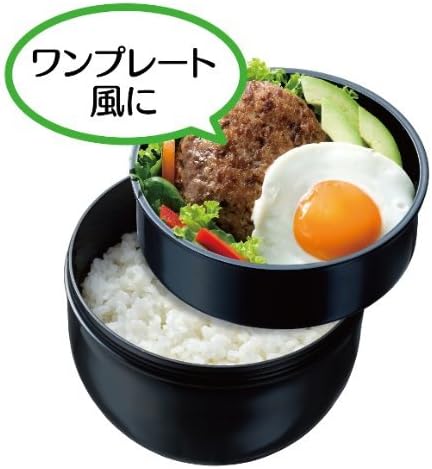 スケーター(Skater) カフェ丼 ランチボックス 840ml 大容量 丼型 弁当箱 ブルックリン ブラック 男性用 日本製 PDN9