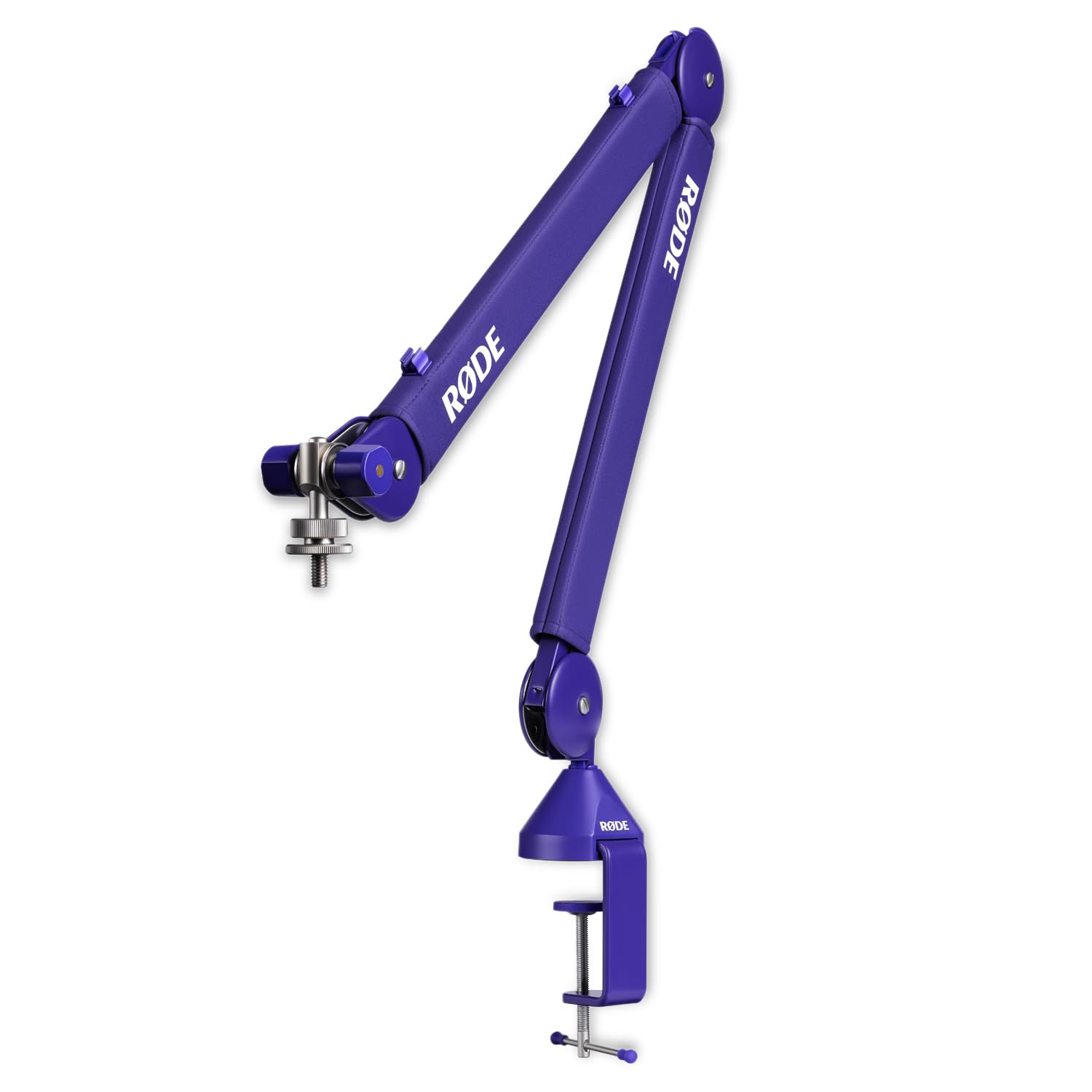 Rode PSA1+ Plus - Brazo articulado para micrófono de mesa, color morado con cable keepdrum XLR