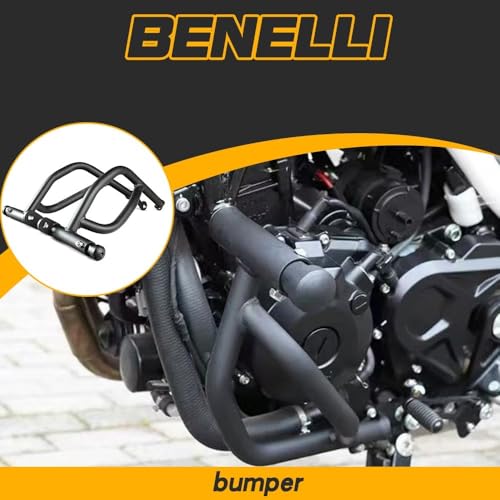 Pare-choc Benelli Leoncino 500 en acier haute densité noir