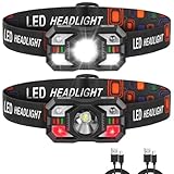 Staaricc Headlamp Rechargeable, LED Headlamp with...