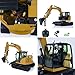 TOUCAN RC HOBBY 1/14 Metal C308 Radio Control Hydraulic Excavator 4Valve RC Digger Engineering Vehicle Flysky ST8 Radio Lights Battery Assembled for Ages 14+