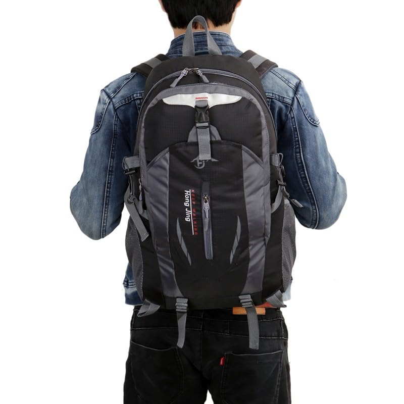 Mochila Deportiva Ligera para Senderismo 40L Verde miniatura 7