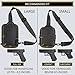 Bag Factor Premium Discreet Tactical CCW Sling Bag - Concealed Carry Crossbody Chest Pack EDC (Black, Small)