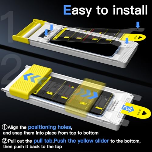 Image of JETech Full Coverage Tempered Glass Screen Protector Guard for iPhone 17, AR Anti-Reflective Coating, Black Edge, Anti-Fingerprint & Auto-Align Installation, Case-Friendly, 2-Pack