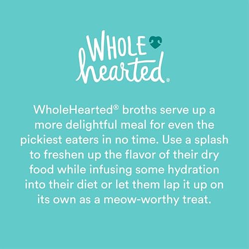 WholeHearted Seafood Recipe Broth Flavor-Boosting Wet Cat Meal Topper, 1.4 oz., Case of 12
