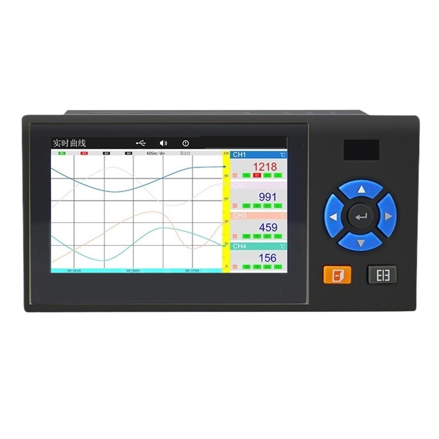 Echtzeit-Datenrekorder, Datenlogger, 4–20 mA USB, Druck, Temperatur, Strom, Spannung(1 Channel 220VAC)