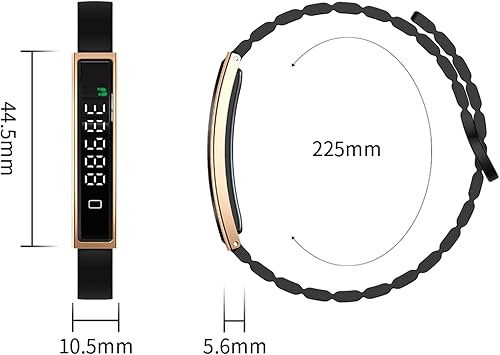 Miniatura 8 de Pulsera inteligente de salud ultrafina de 0.220 in para mujereshombres, RRH, oxígeno en sangre y monitoreo de estrés, modos deportivos, aspecto