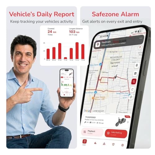 Image of Fleettrack Pro+ 4G Wired GPS Tracker IP67 Rated with 12 Month SIM | Live Location Tracking, Engine Alerts, Anti-Theft Alarm & Geo-Fencing | for Car, Bike, EV & Trucks | 3 Years Warranty