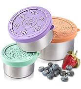 3 Fiambreras De Acero Inoxidable - Tapas A Prueba De Fugas, Apto Para Lavavajillas, Ideales Para Oficina